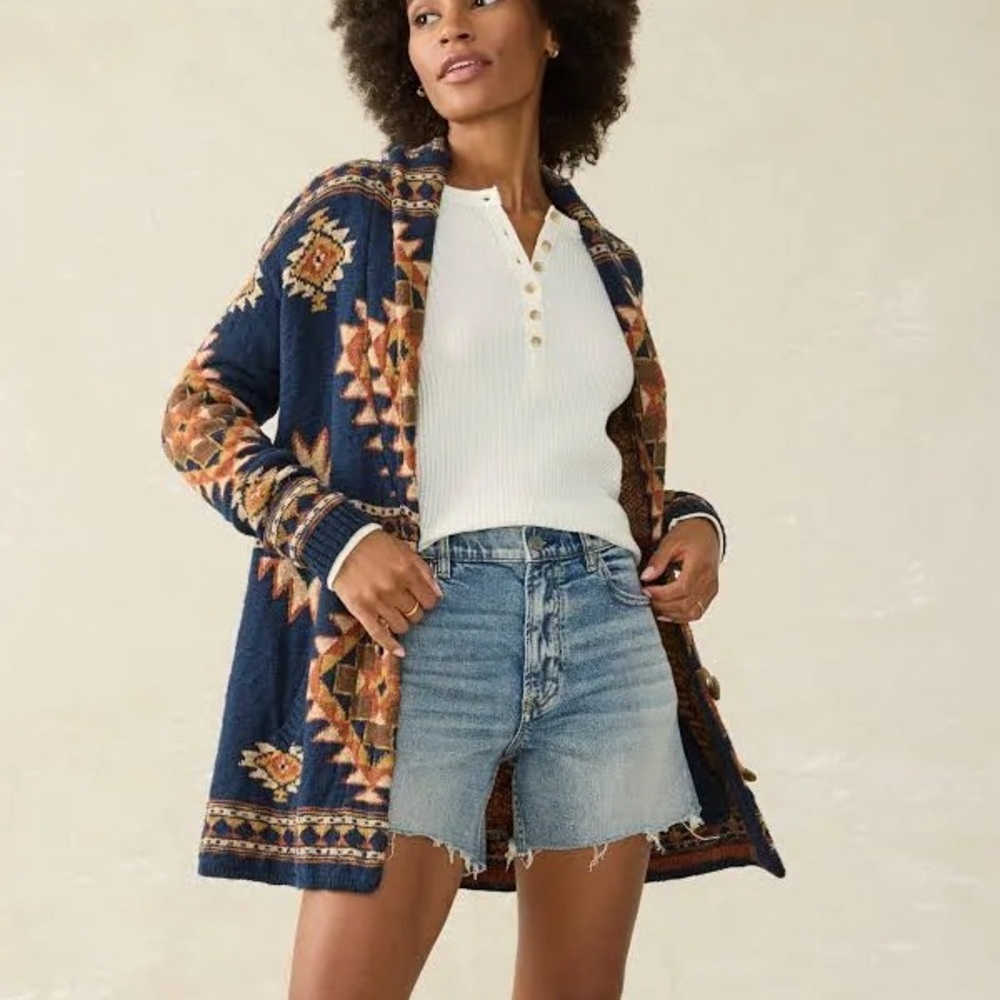 Faherty B.YELLOWTAIL Lodge Cardigan – Women’s Large